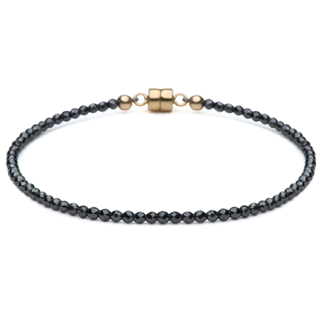 Clarity Bracelet | Hematite and Gold