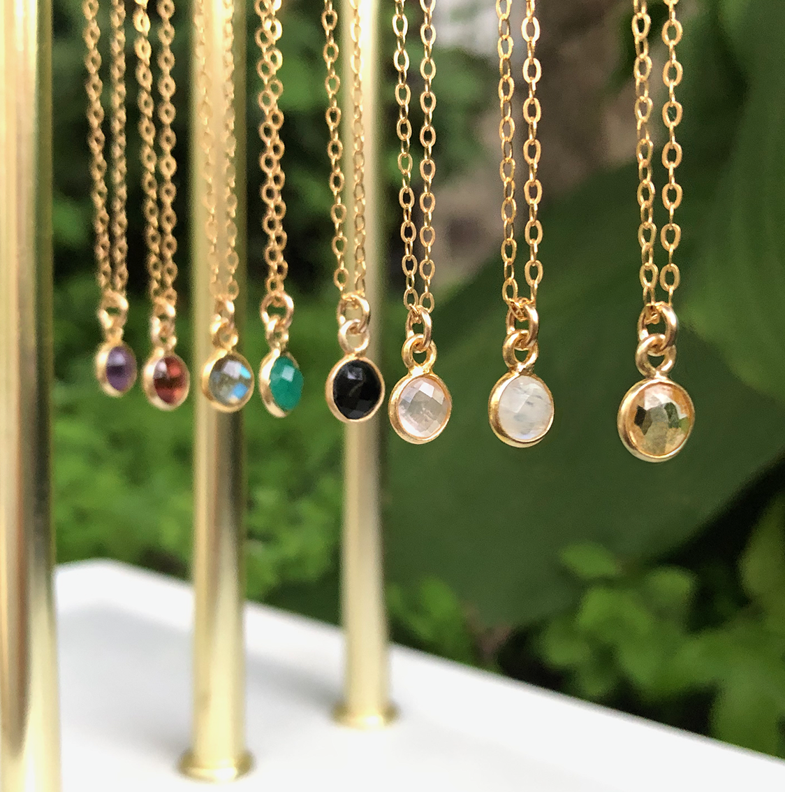 Charmed by Emerald Mini Necklace | Emerald and Gold