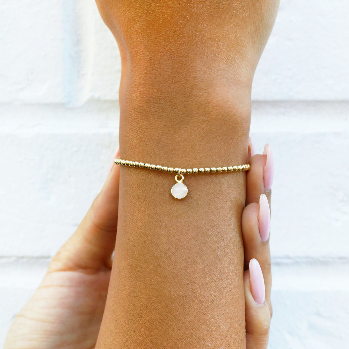 Charmed by Intuition Bracelet | Moonstone and Gold