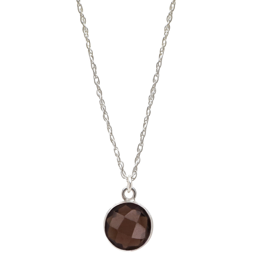Charmed and Rooted Necklace | Smoky Quartz and Silver