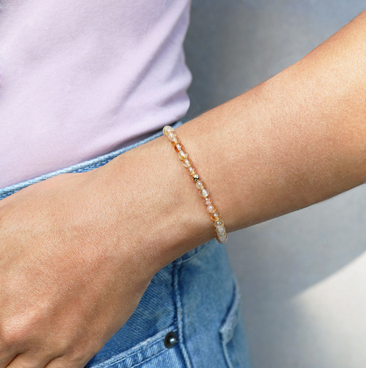 Dainty Harmony Bracelet | Lepidolite