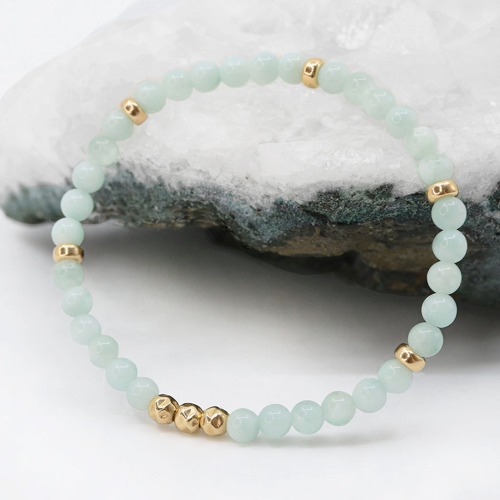 Dainty Hope Luxe Bracelet | Green Moonstone