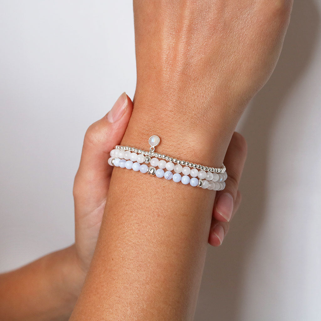 Charmed Dreamer Mini Bracelet | Amethyst and Silver