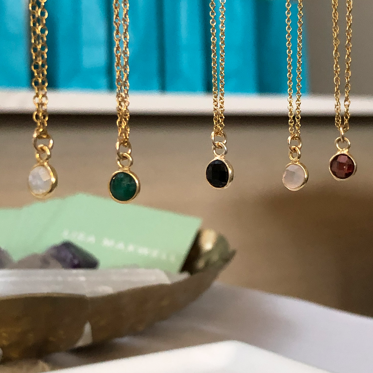 Charmed by Emerald Mini Necklace | Emerald and Gold