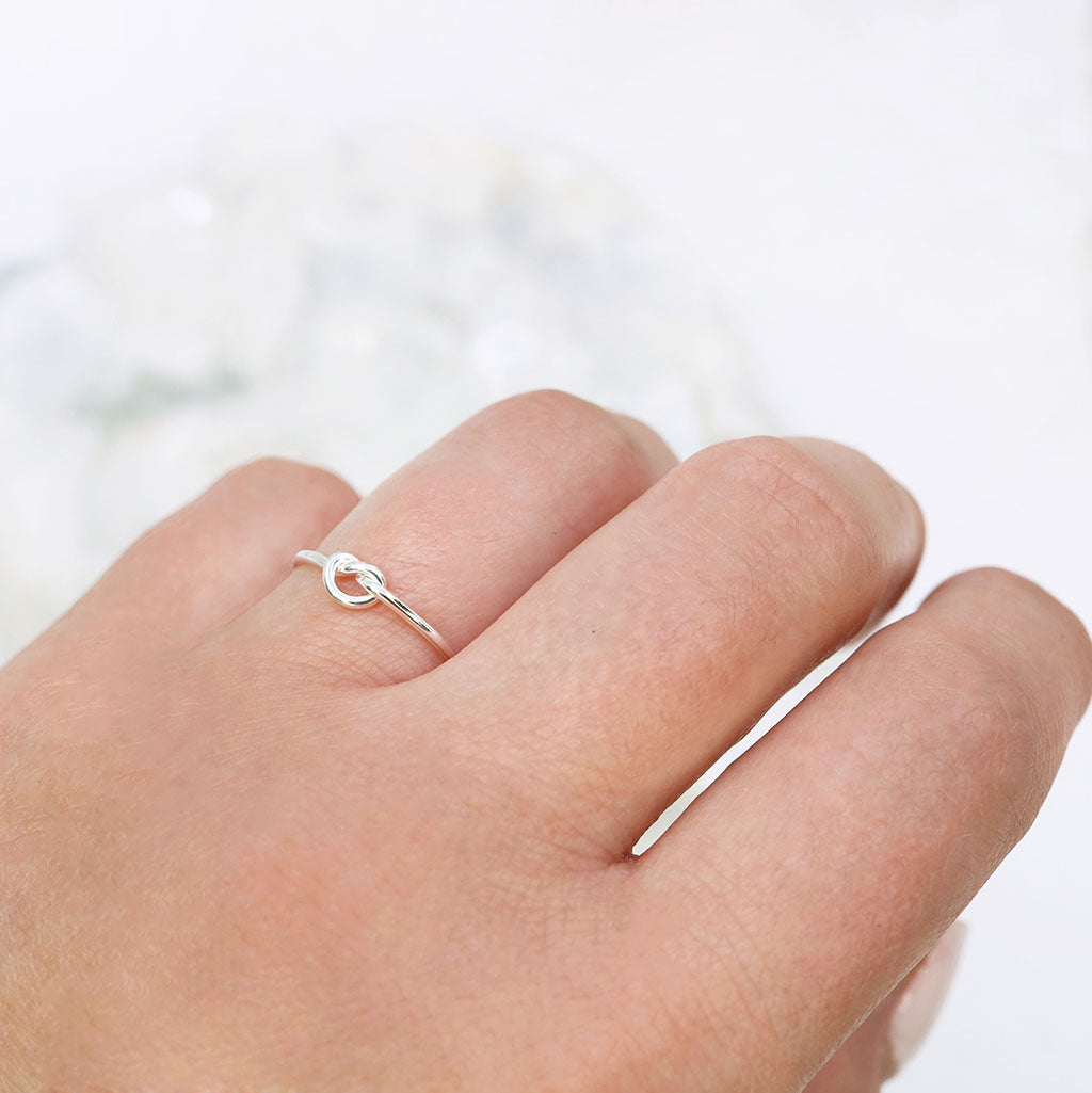 Knotted Silver Ring