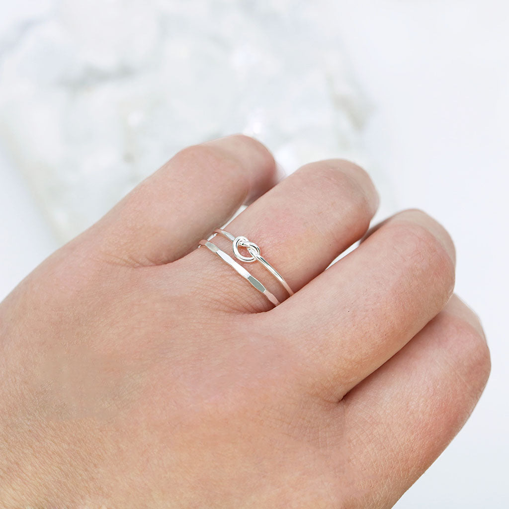 Knotted Silver Ring