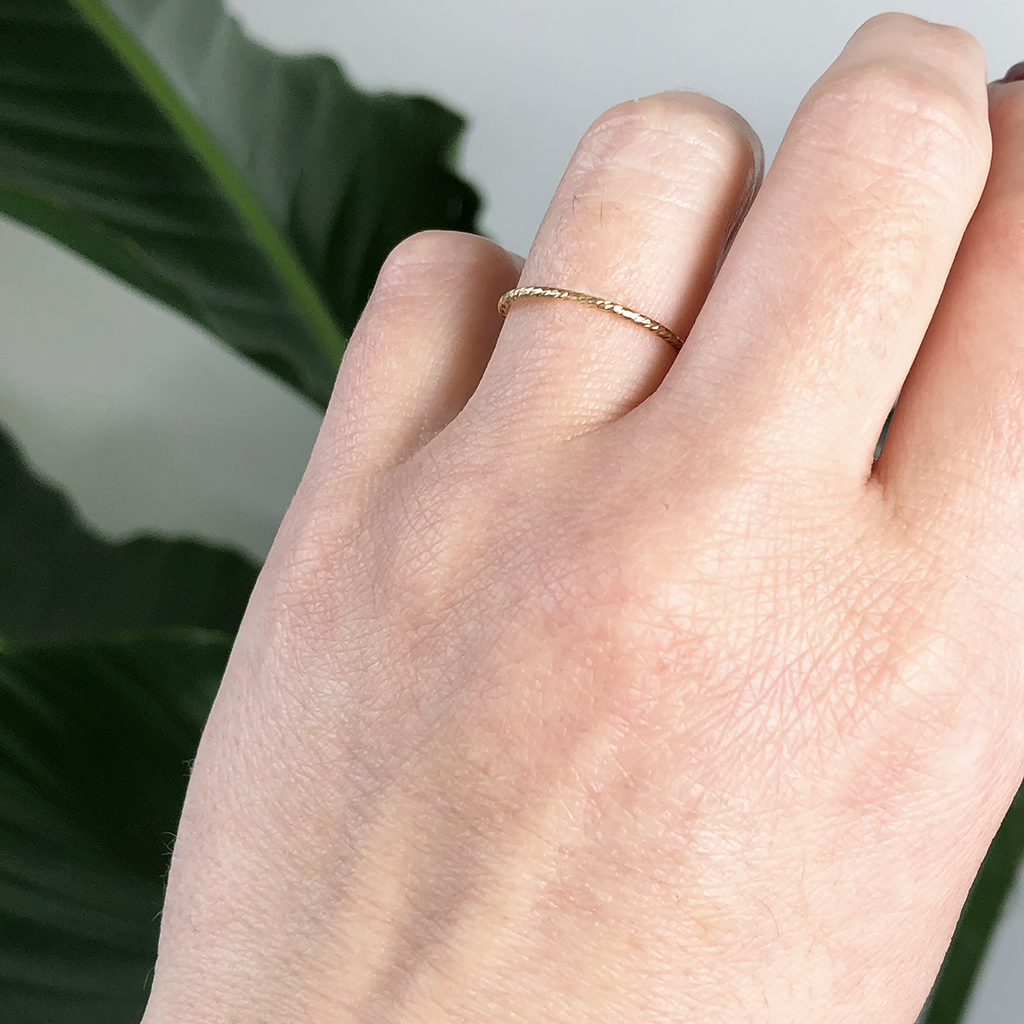 Dainty Gold Ring Trio