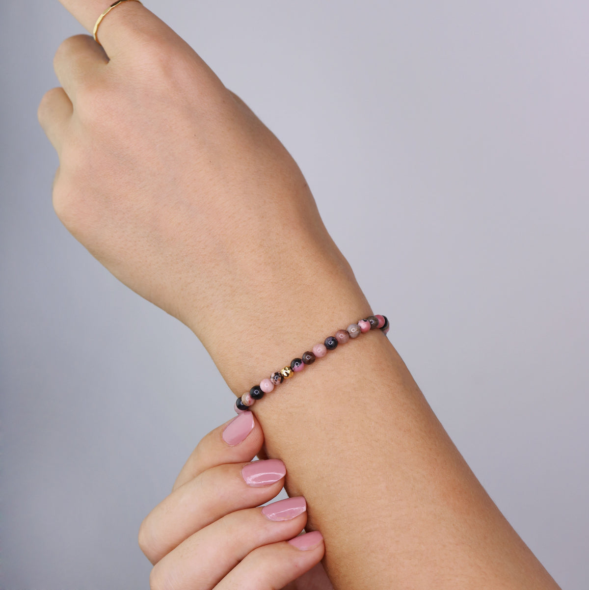Dainty Healer Bracelet | Rhodonite