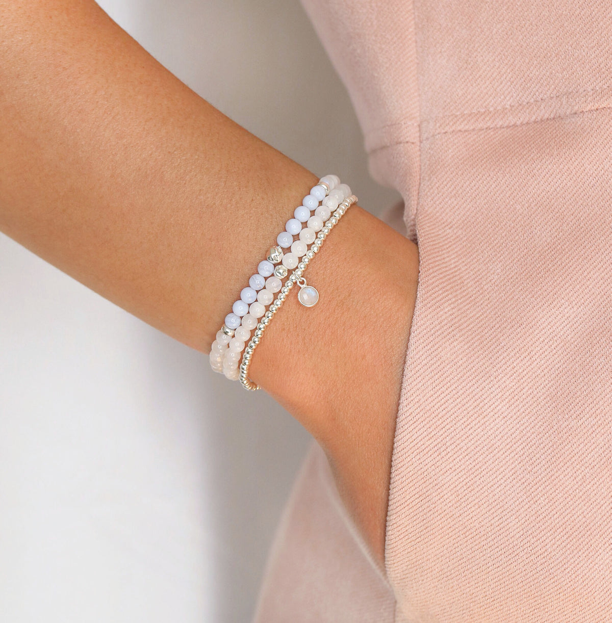 Charmed Dreamer Mini Bracelet | Amethyst and Silver