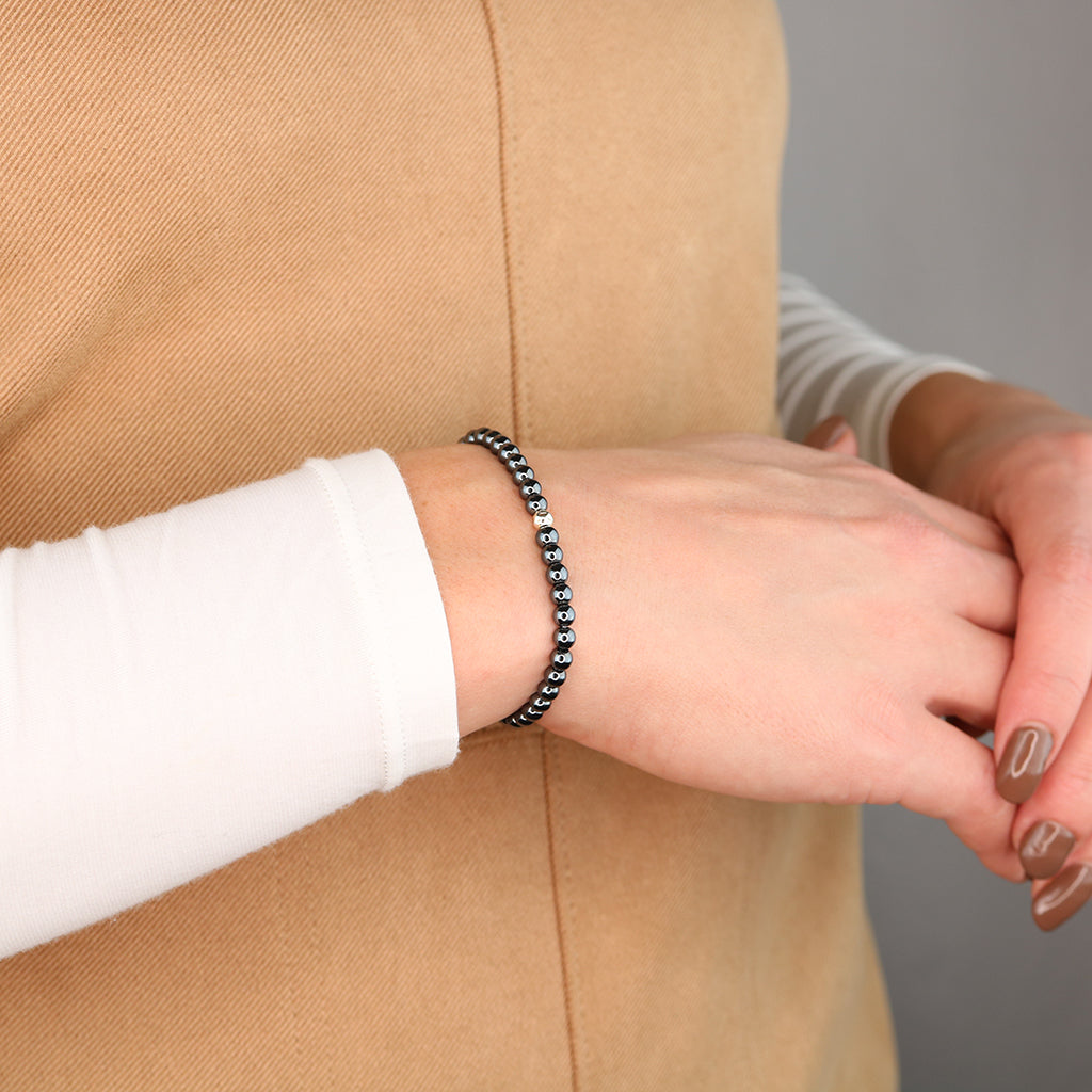 Dainty Clarity Bracelet | Hematite
