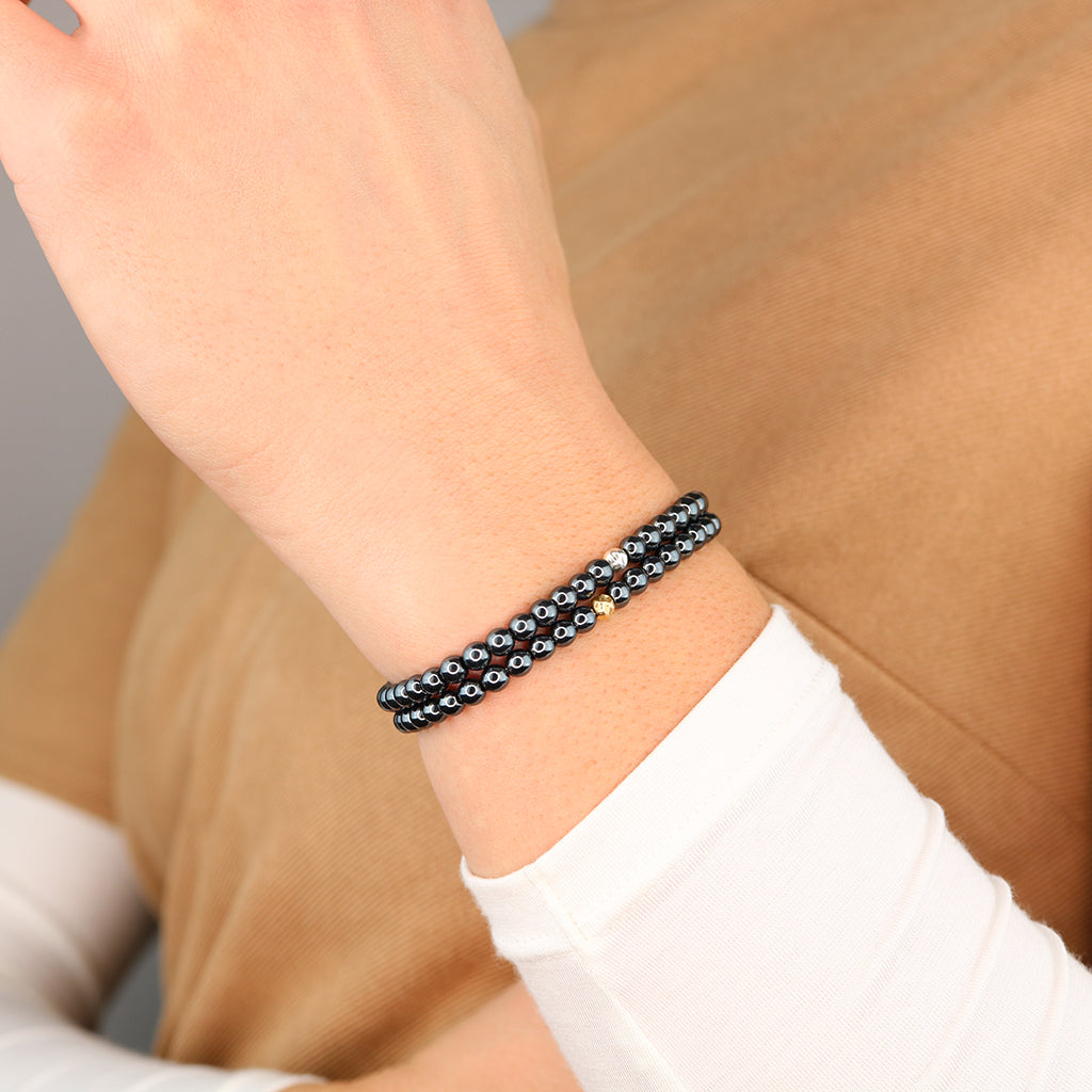 Dainty Clarity Bracelet | Hematite