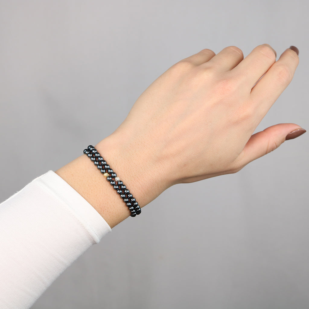 Dainty Clarity Bracelet | Hematite