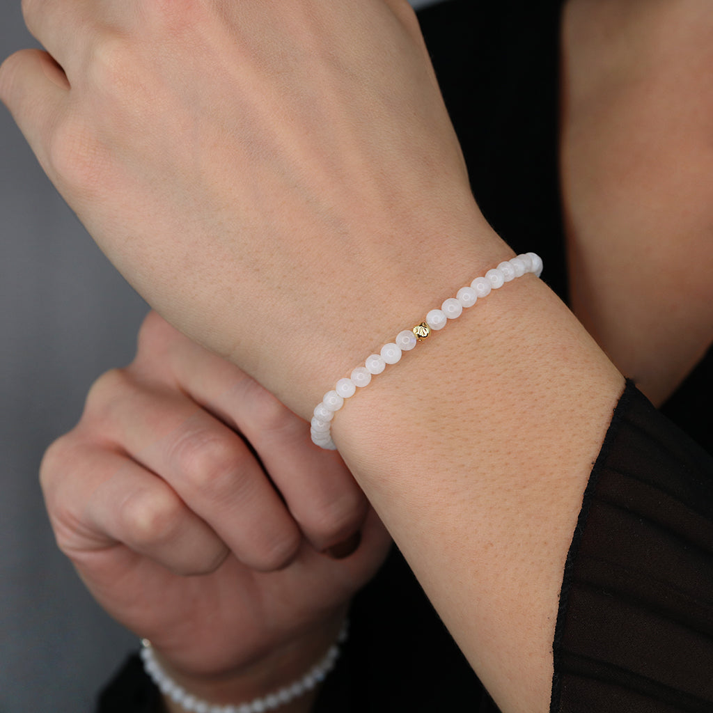 Dainty Balance and Intuition Bracelet | Moonstone