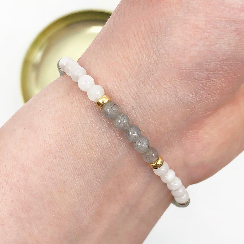 Dainty Green Moonstone Bracelet, Abundance Crystal, AAA Grade Green  Moonstone, Gold Filled Bracelet, Bridesmaid Gift, June Birthstone -   Norway