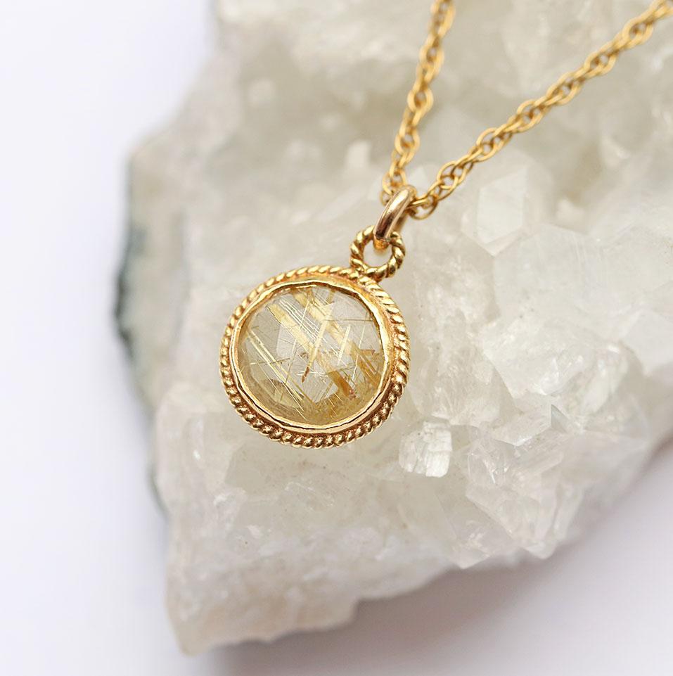 Intuition Solstice Necklace | Chocolate Moonstone