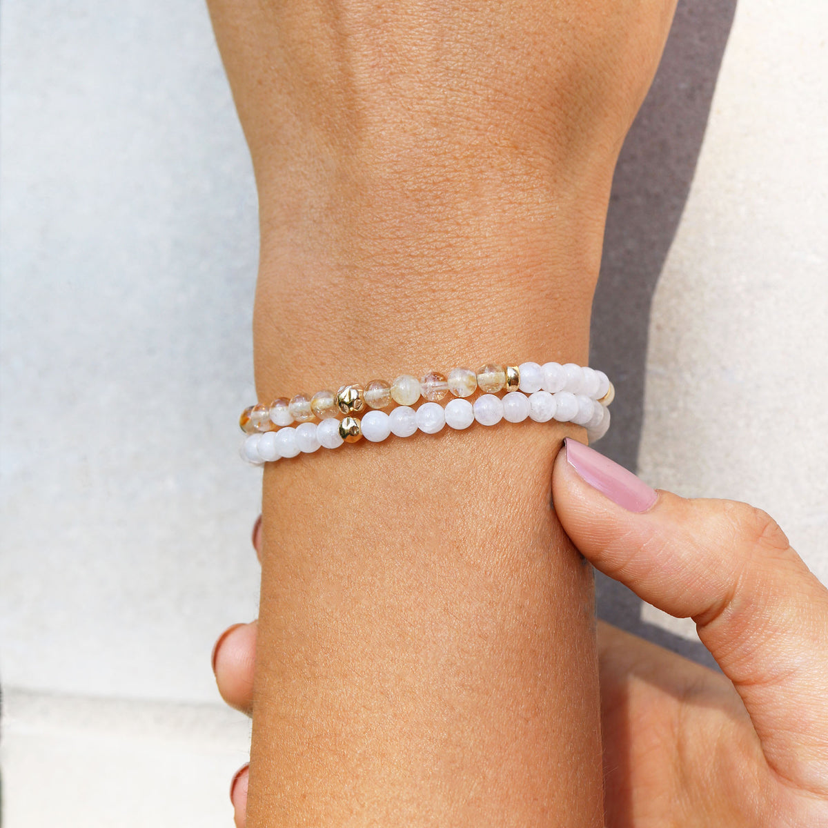 Dainty Abundance Luxe Bracelet | Citrine &amp; Moonstone