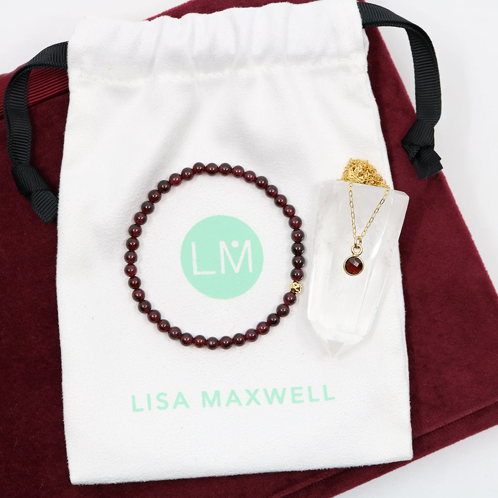 Charmed with Strength Gift Set | Garnet