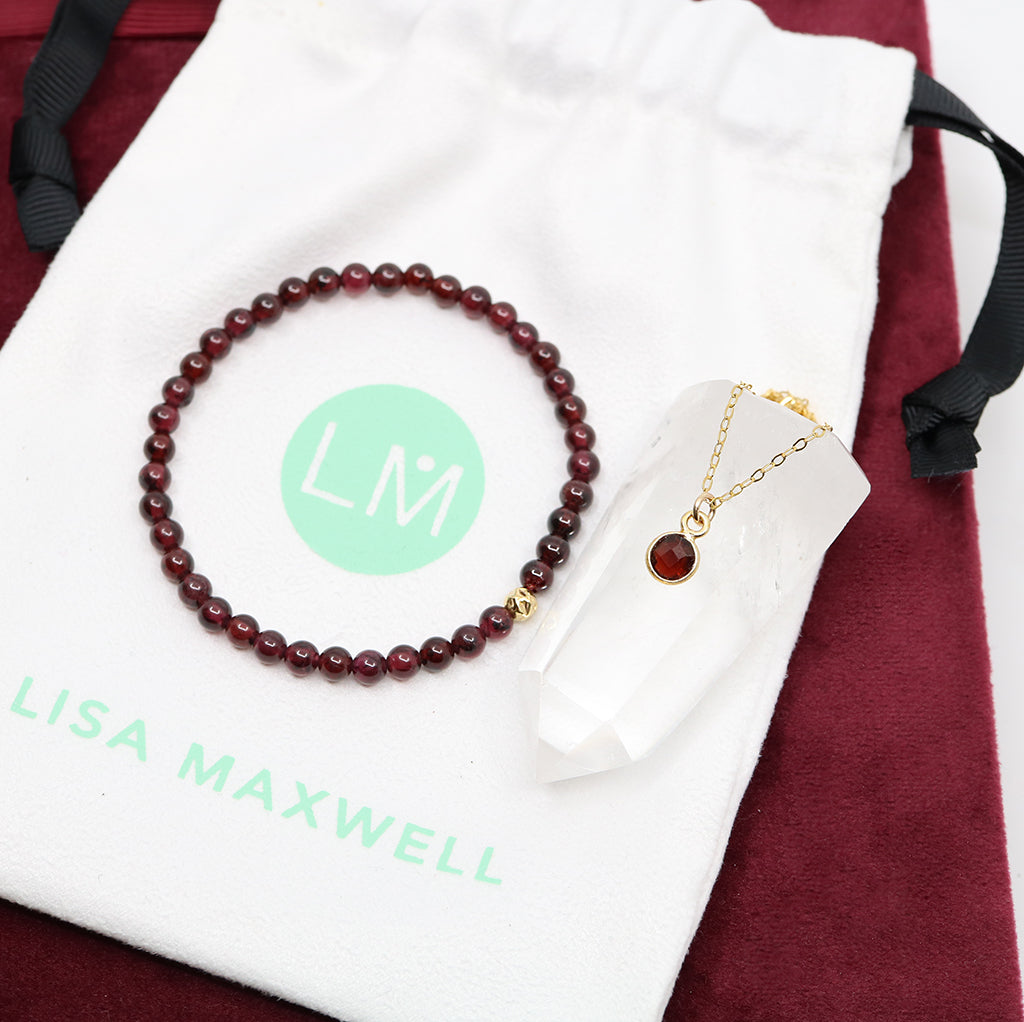 Charmed with Strength Gift Set | Garnet