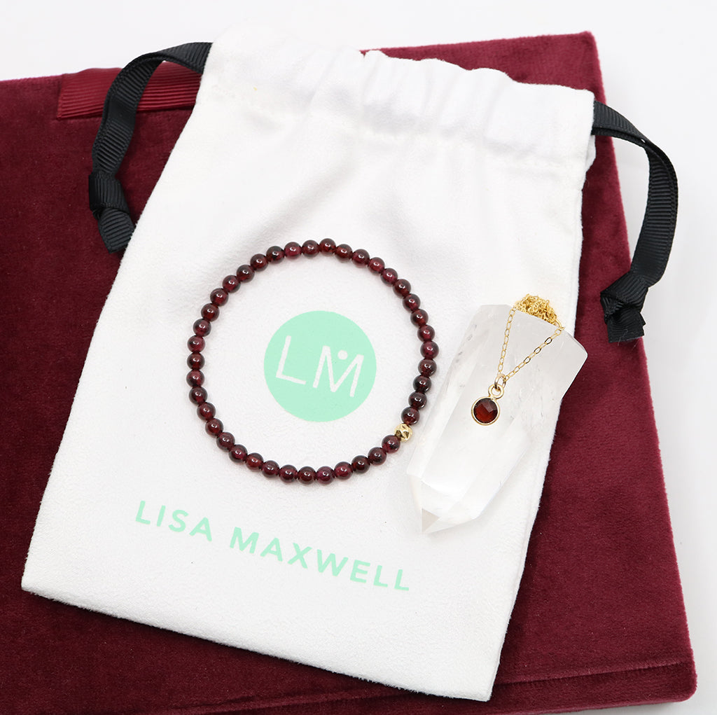 Charmed with Strength Gift Set | Garnet