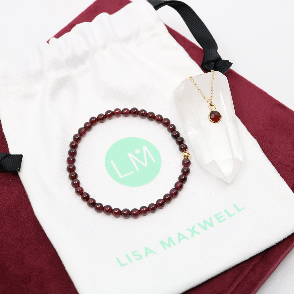 Charmed with Strength Gift Set | Garnet