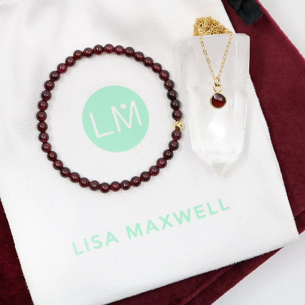 Charmed with Strength Gift Set | Garnet