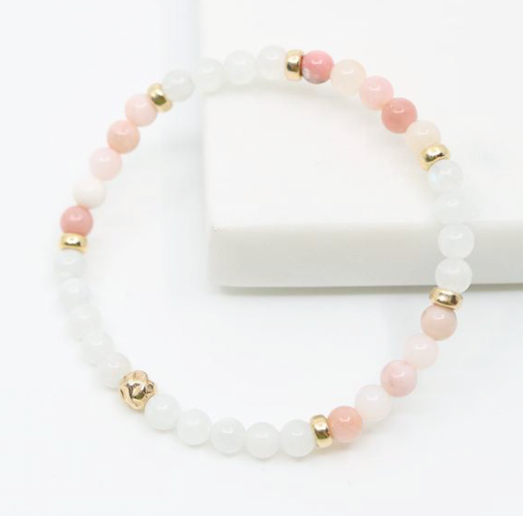 Pink 2025 moonstone bracelet