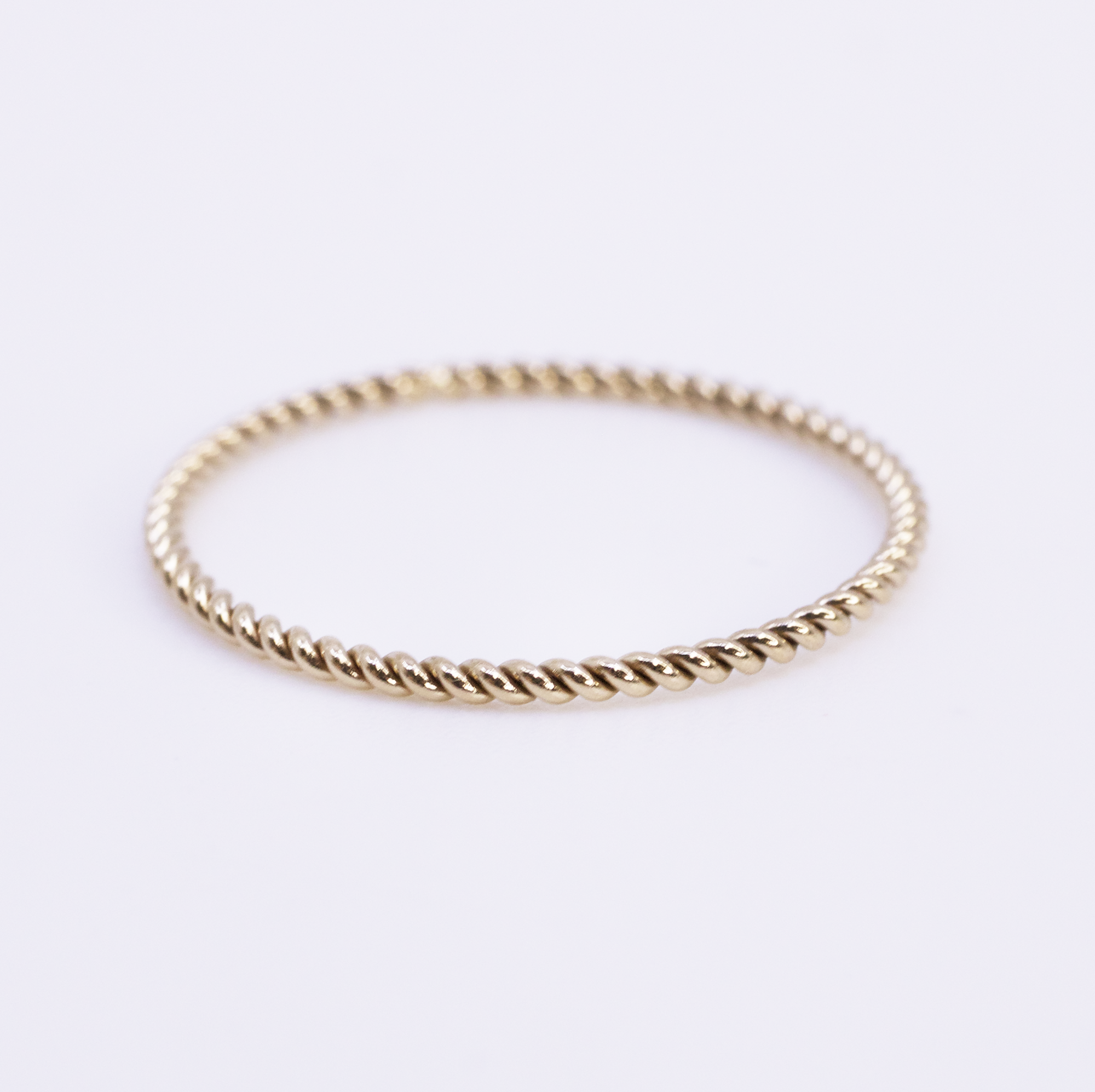 Dainty Gold Twisted Ring