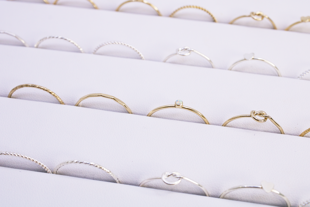 Dainty Silver Twisted Ring