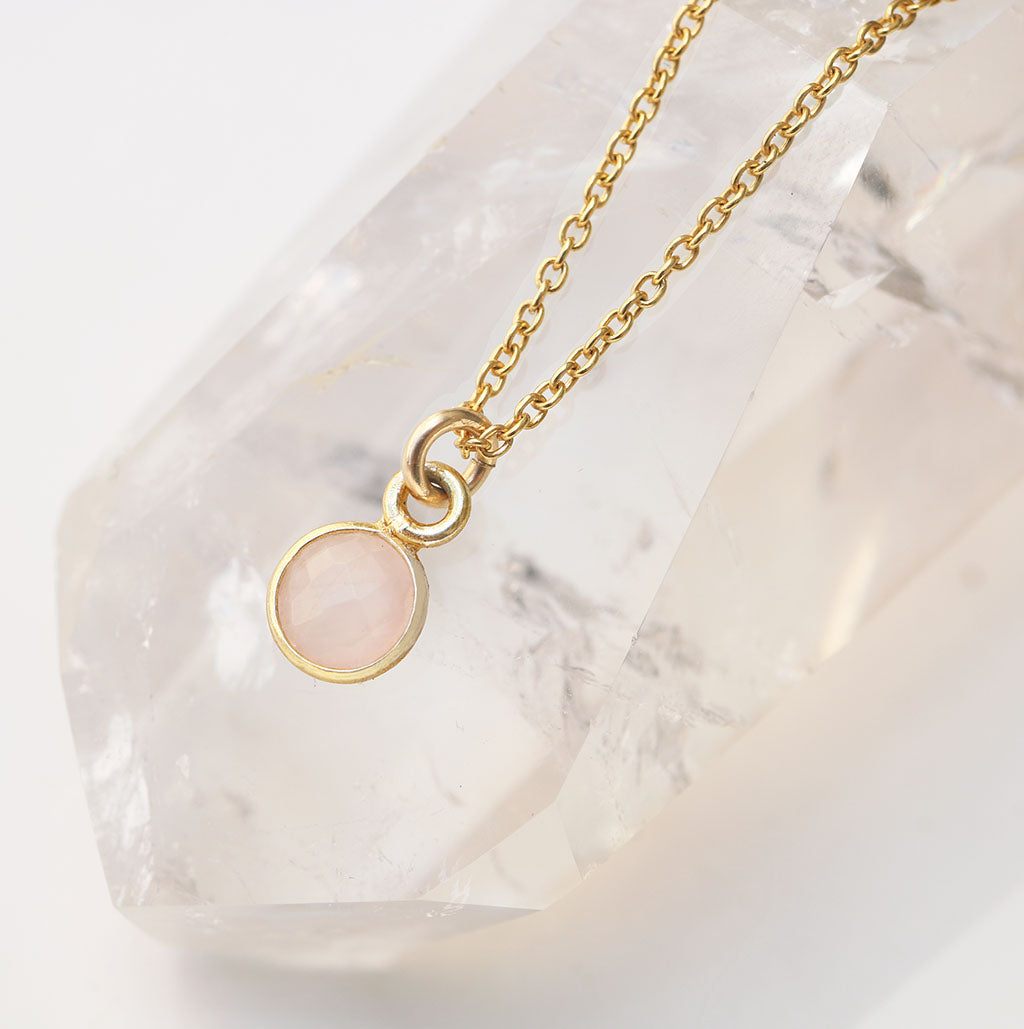 Charmed in Love Mini | Rose Quartz and Silver