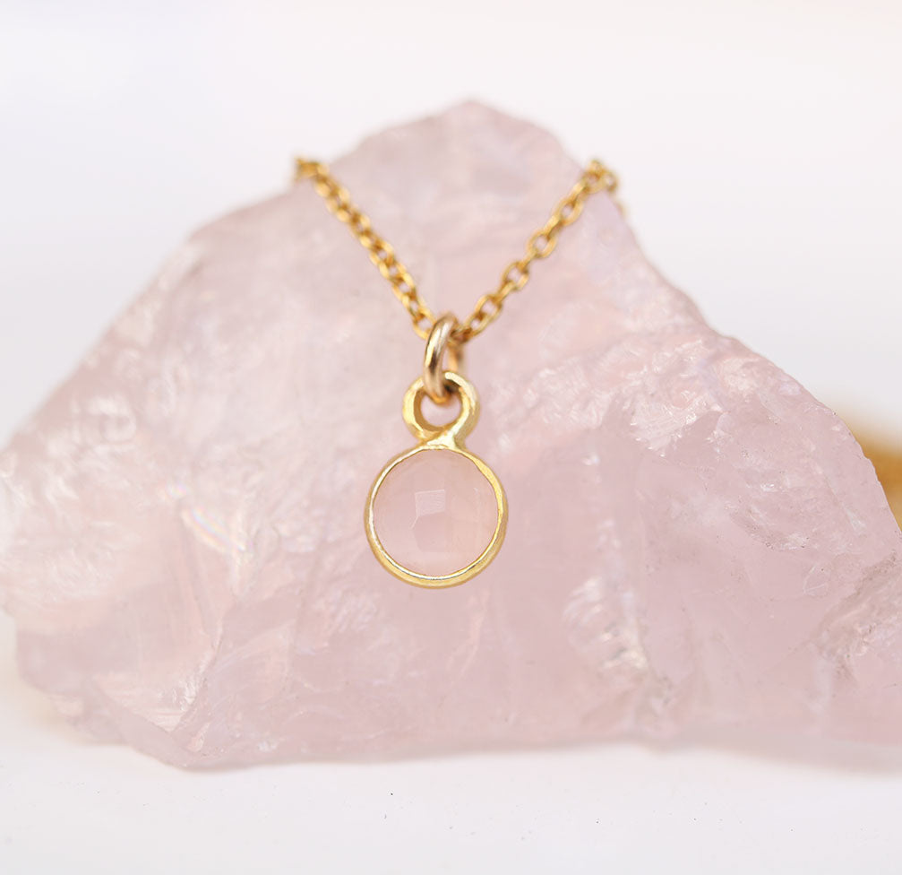 Charmed in Love Mini | Rose Quartz and Silver