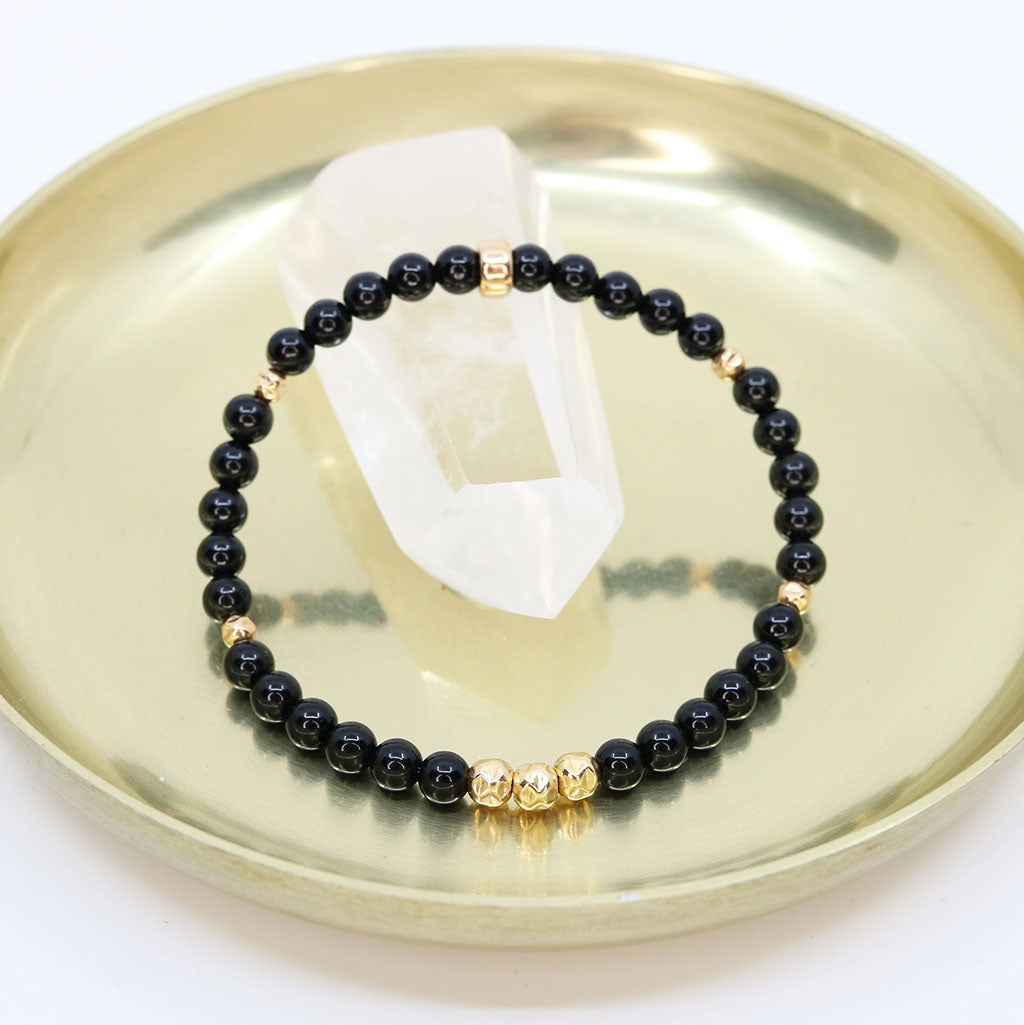 Dainty Protection Luxe Bracelet | Onyx