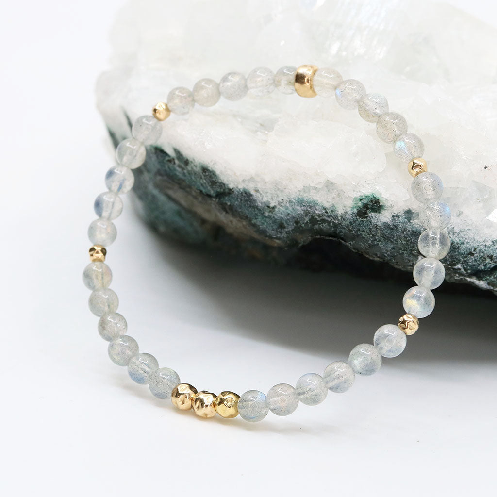 Dainty Aura Luxe Bracelet | Labradorite