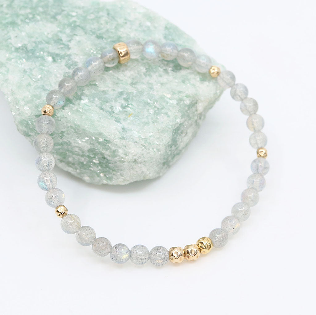 Dainty Aura Luxe Bracelet | Labradorite