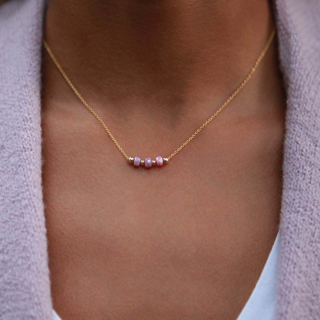 Pink Sapphire Trio | Pink Sapphire and Gold