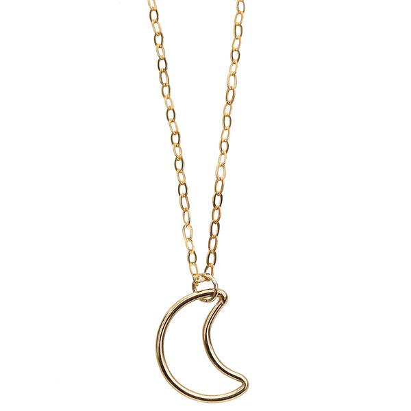 Crescent Moon Necklace | Gold - Lisa Maxwell