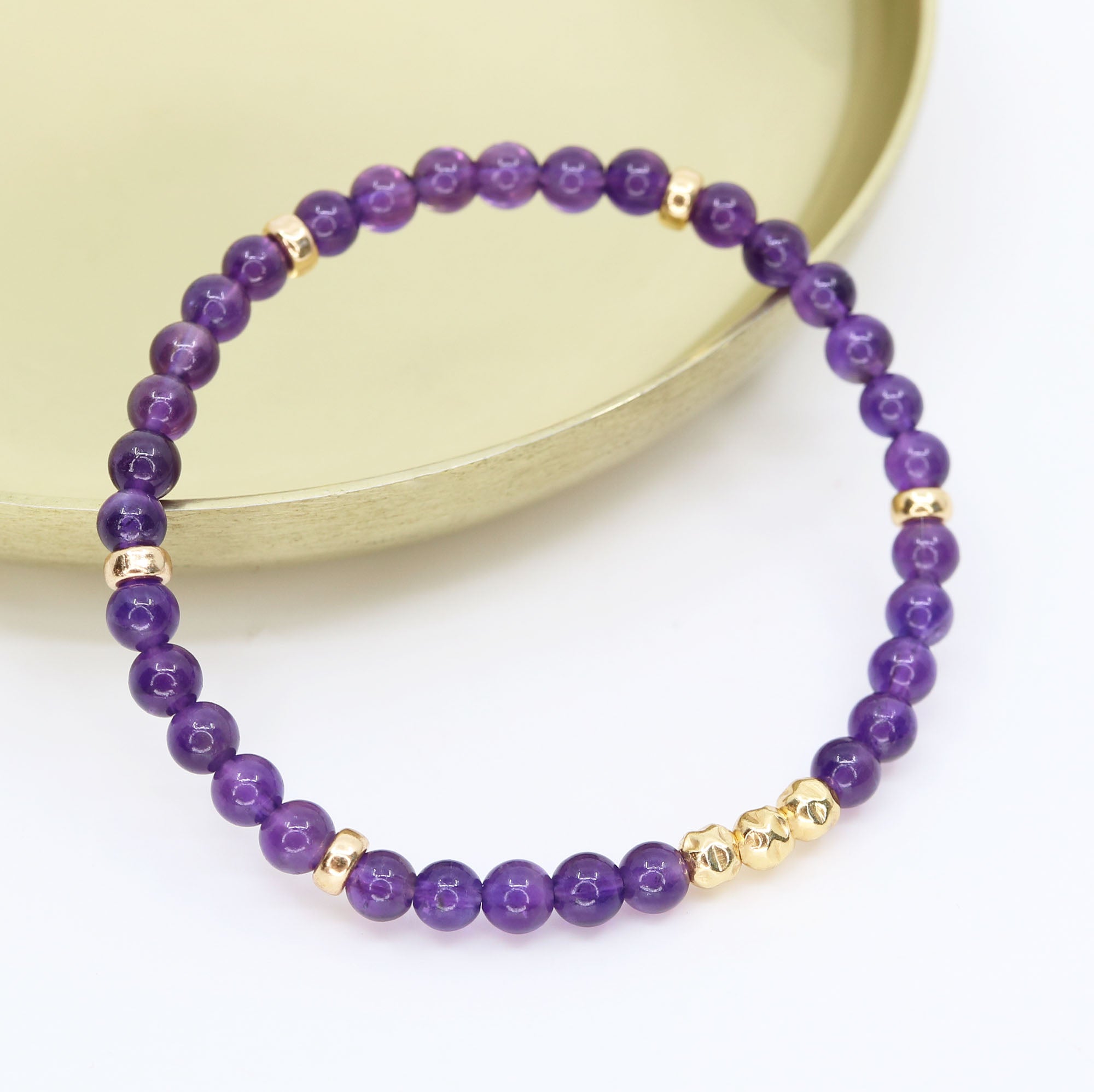Dainty Meditation Luxe Bracelet | Amethyst