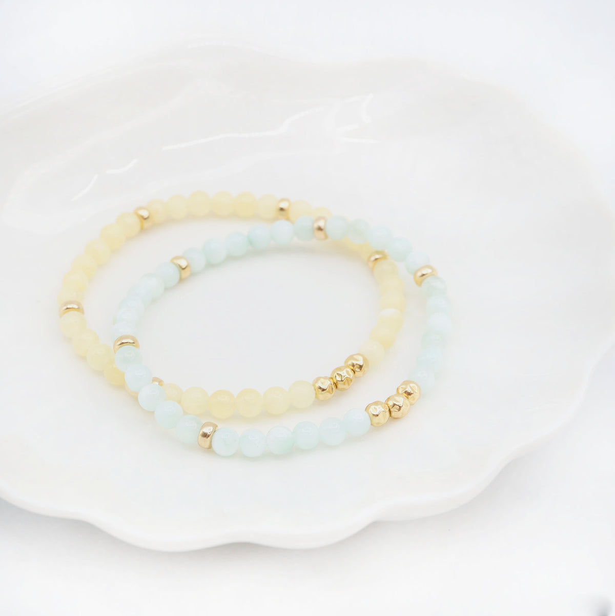 Dainty Hope Luxe Bracelet | Green Moonstone