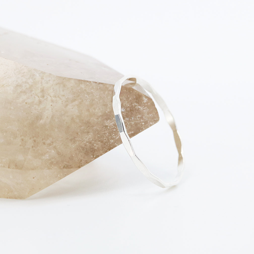 Dainty Silver Ring Duo