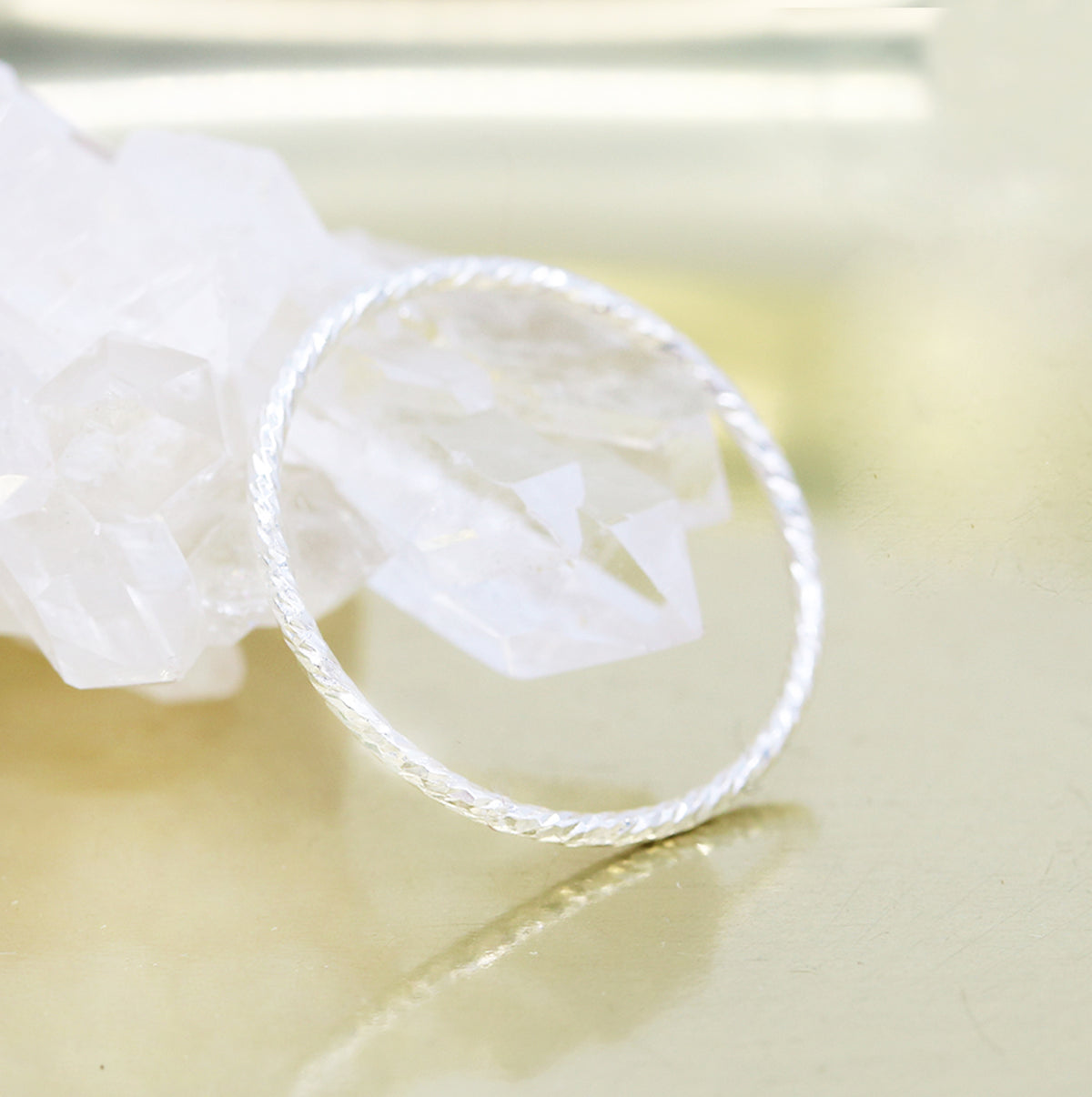 Dainty Silver Ring Duo