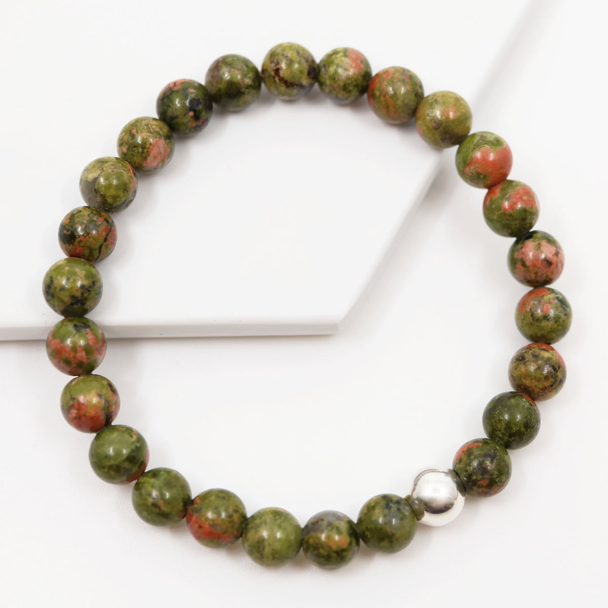 Grounded Strength Bracelet | Unakite