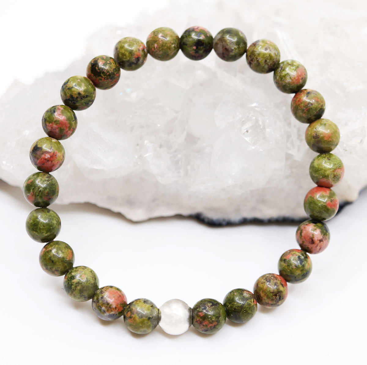 Grounded Strength Bracelet | Unakite