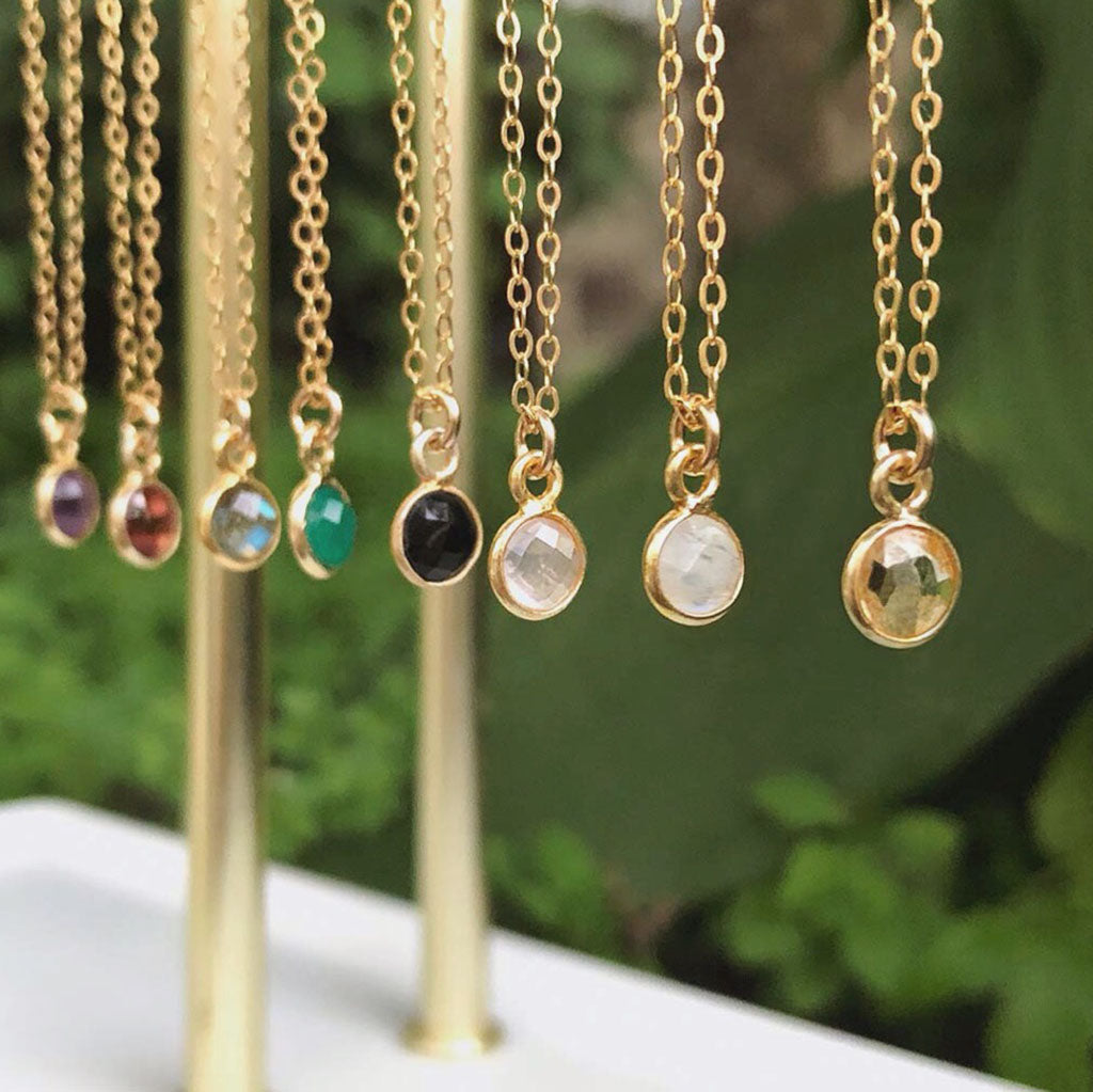 Charmed with Abundance Mini Necklace | Citrine and Gold