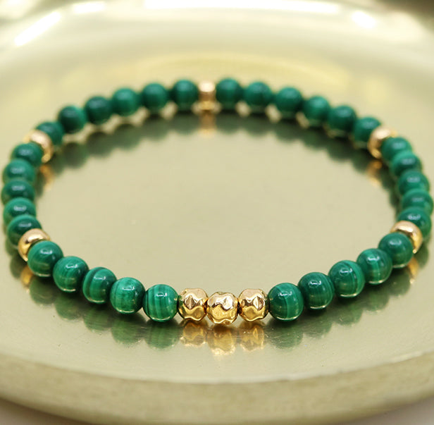 Malachite sales bead bracelet