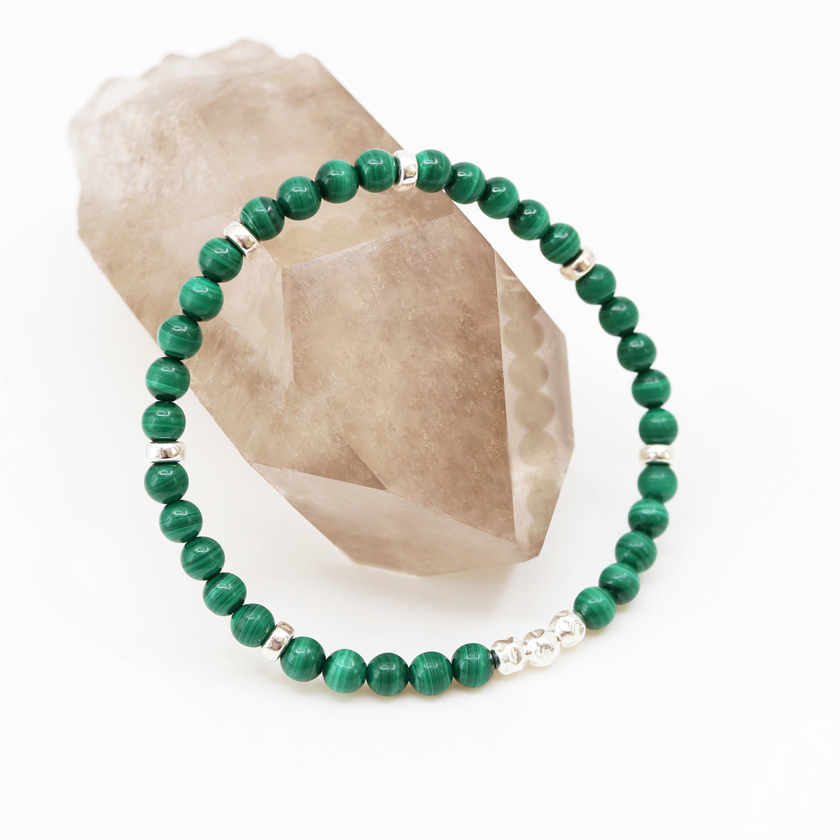Dainty Acceptance Luxe Bracelet | Malachite