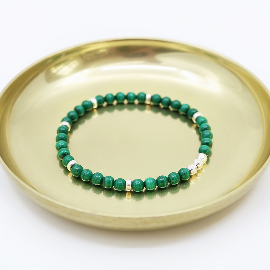 Dainty Acceptance Luxe Bracelet | Malachite