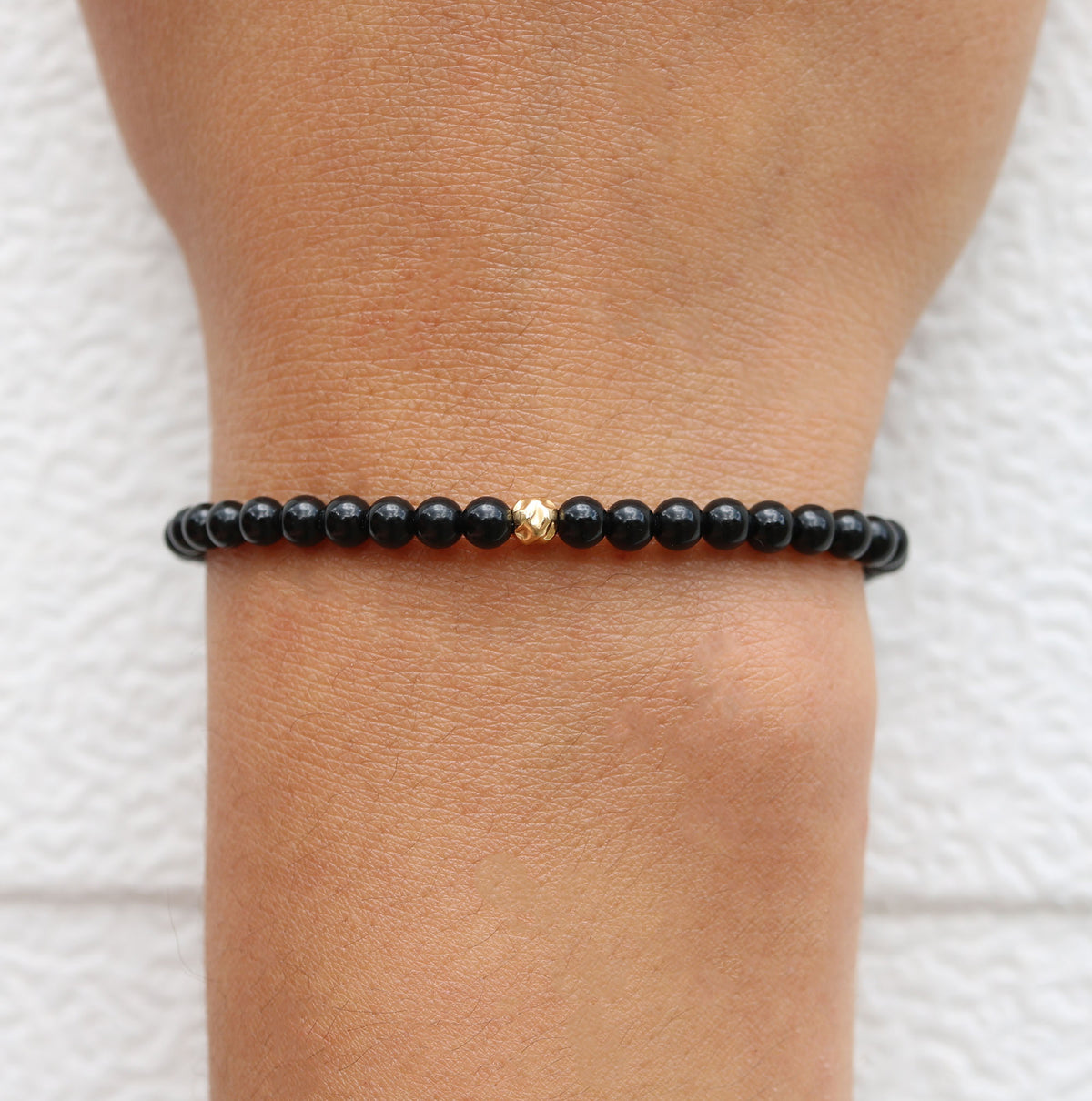 Dainty Protection Bracelet | Onyx