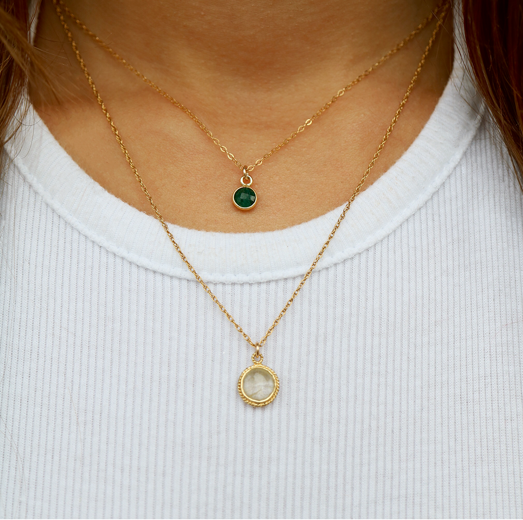 Black Solstice Necklace | Black Rutilated Quartz and Gold