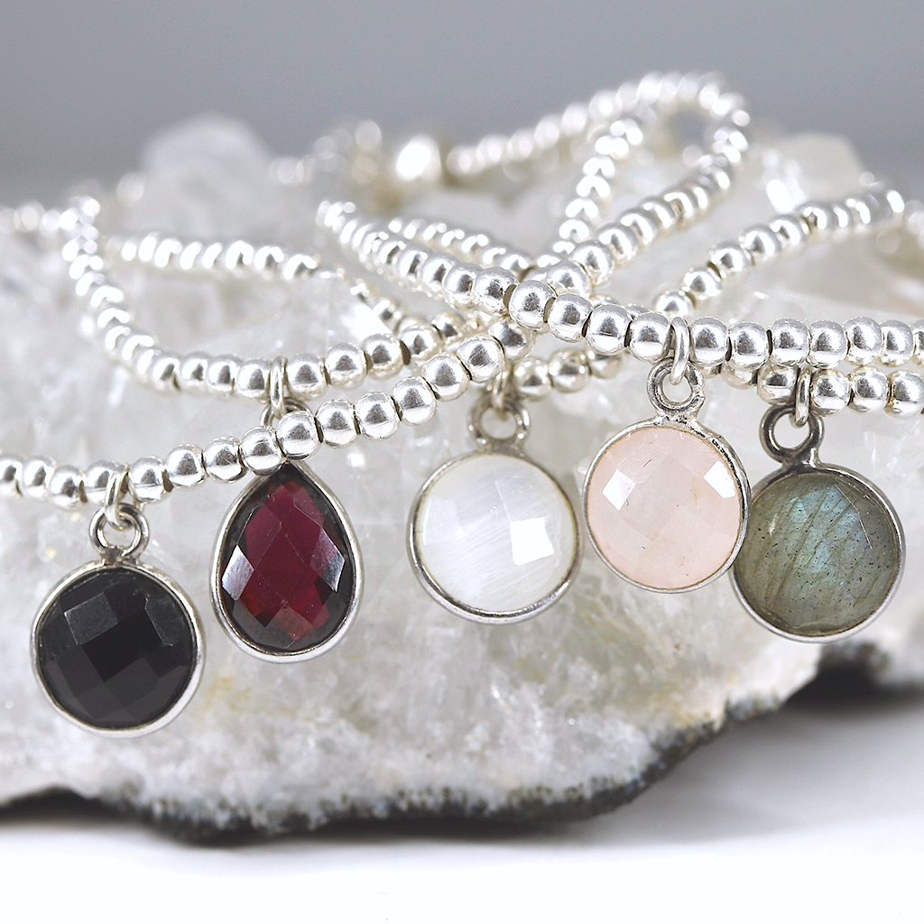 Charmed and Protected Bracelet | Onyx and Silver