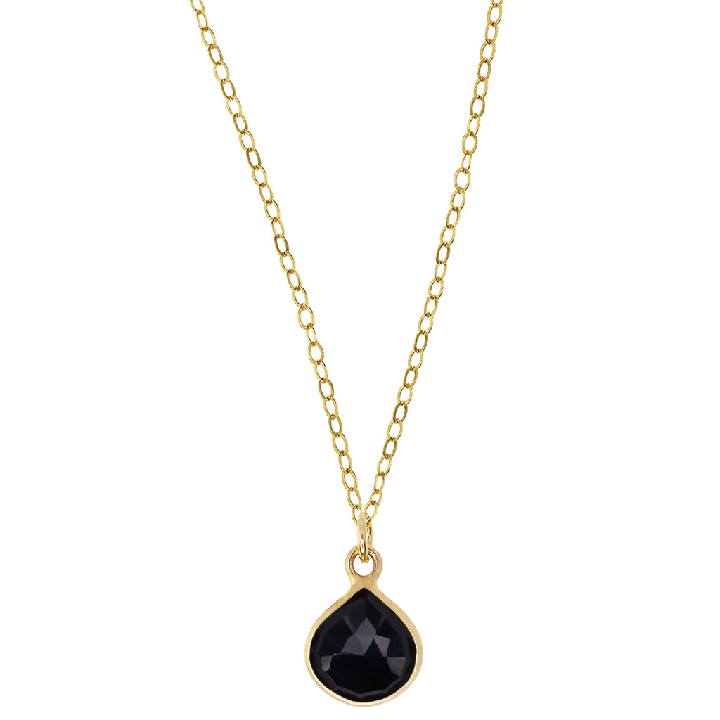Gold Drop Necklace | Onyx