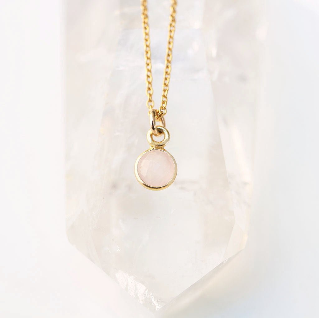 Charmed in Love Mini  Rose Quartz and Gold - Lisa Maxwell